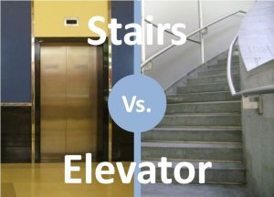 benefits of taking the stairs instead of the elevator